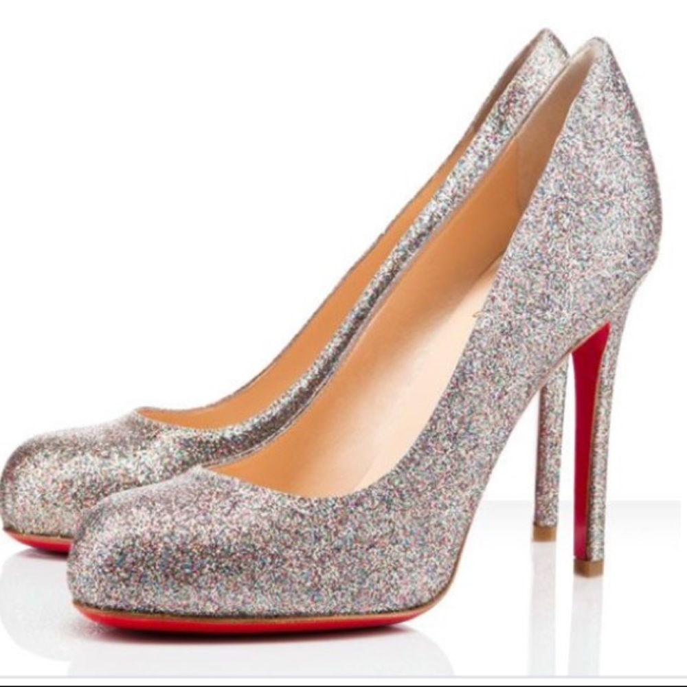 Christian Louboutin Multicolor Glitter Pump Size 8